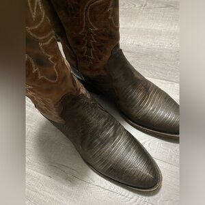 Dan Post Lizard 320$ Worn Once 11D Brown